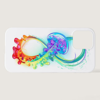 Infinity with Rainbow Jellyfish iPhone 12 Case