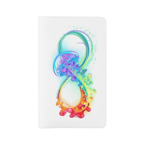 Infinity with Rainbow Jellyfish Large Moleskine Notebook
