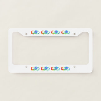 Infinity with Rainbow Jellyfish License Plate Frame