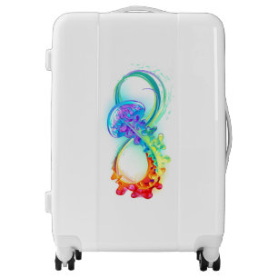 Infinity with Rainbow Jellyfish Luggage