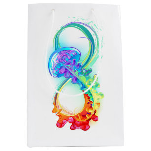 Infinity with Rainbow Jellyfish Medium Gift Bag