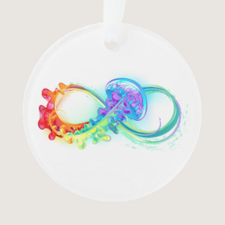 Infinity with Rainbow Jellyfish Ornament