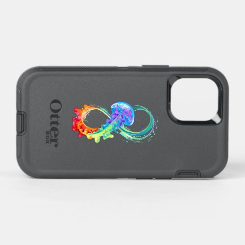 Infinity with Rainbow Jellyfish OtterBox Defender iPhone 12 Mini Case