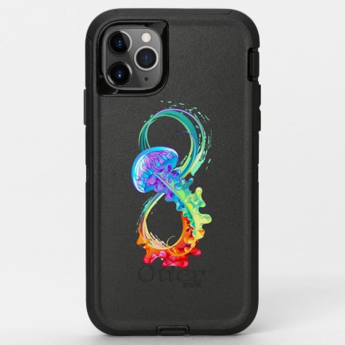 Infinity with Rainbow Jellyfish OtterBox Defender iPhone 11 Pro Max Case