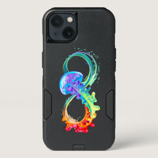 Infinity with Rainbow Jellyfish iPhone 13 Case