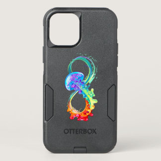 Infinity with Rainbow Jellyfish OtterBox Commuter iPhone 12 Pro Case
