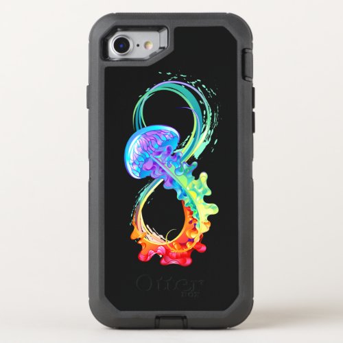 Infinity with Rainbow Jellyfish OtterBox Defender iPhone SE87 Case