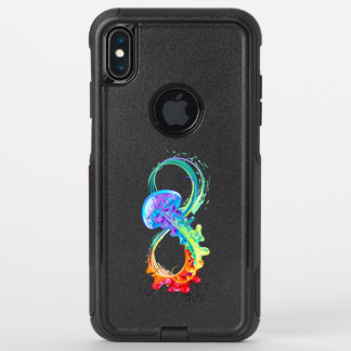 Infinity with Rainbow Jellyfish OtterBox Commuter iPhone XS Max Case