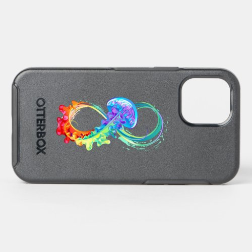 Infinity with Rainbow Jellyfish OtterBox Symmetry iPhone 12 Pro Case