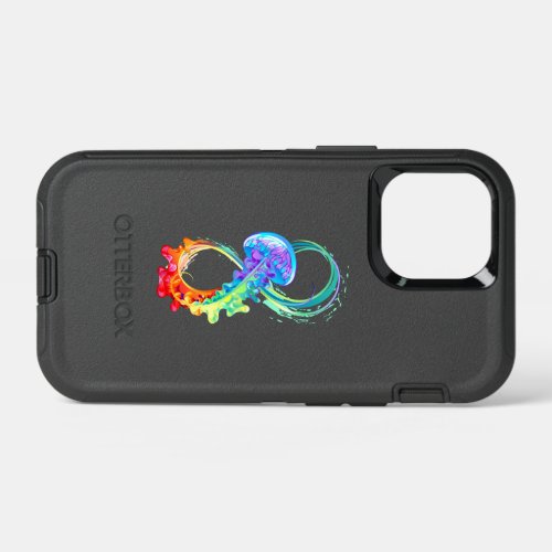 Infinity with Rainbow Jellyfish iPhone 13 Mini Case