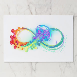 Infinity with Rainbow Jellyfish Paper Pad