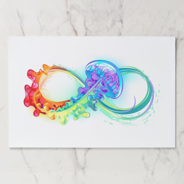 Infinity with Rainbow Jellyfish Paper Pad (Front)