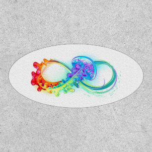 Infinity with Rainbow Jellyfish Patch