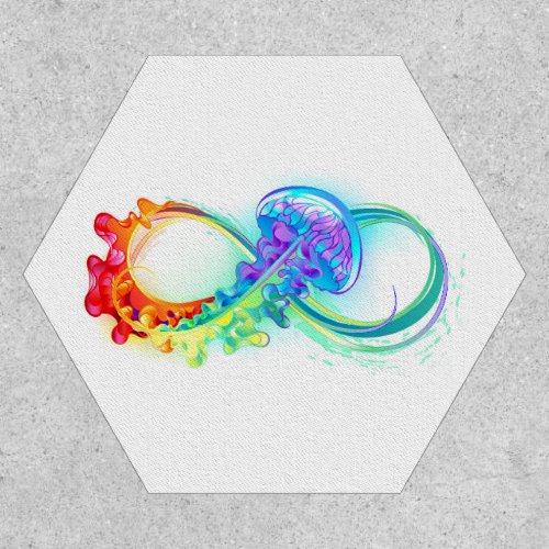 Infinity with Rainbow Jellyfish Patch
