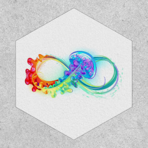 Infinity with Rainbow Jellyfish Patch