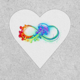Infinity with Rainbow Jellyfish Patch