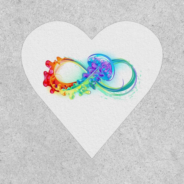 Infinity with Rainbow Jellyfish Patch (Front)