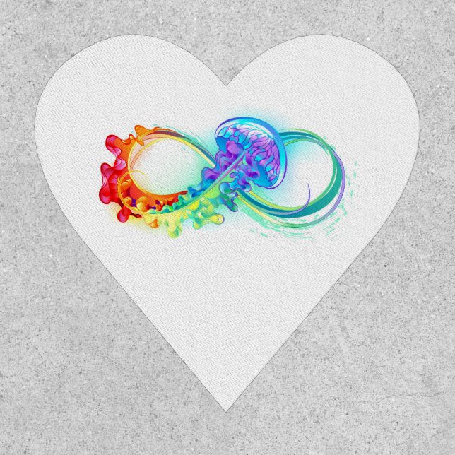 Infinity with Rainbow Jellyfish Patch (Front)