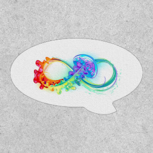 Infinity with Rainbow Jellyfish Patch