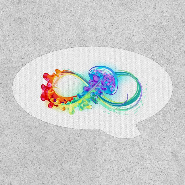 Infinity with Rainbow Jellyfish Patch (Front)