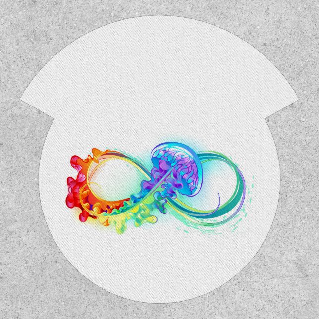 Infinity with Rainbow Jellyfish Patch (Front)