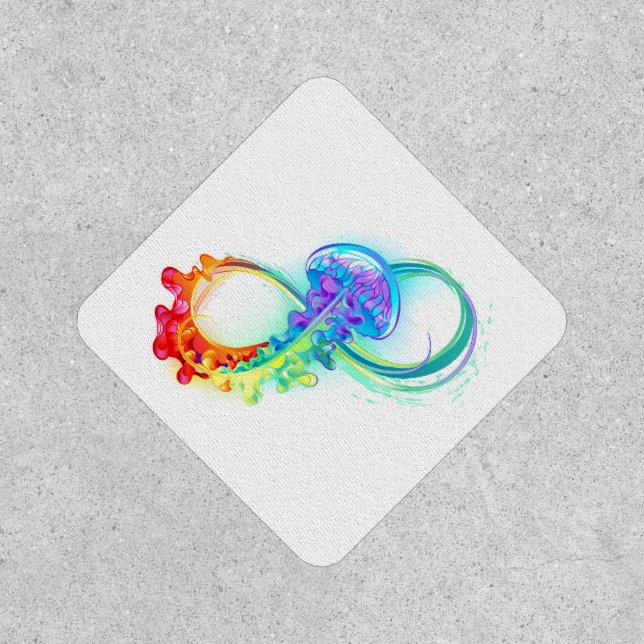 Infinity with Rainbow Jellyfish Patch (Front)