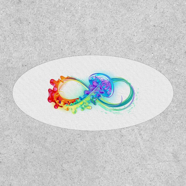 Infinity with Rainbow Jellyfish Patch (Front)