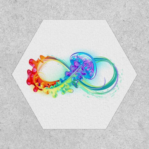 Infinity with Rainbow Jellyfish Patch