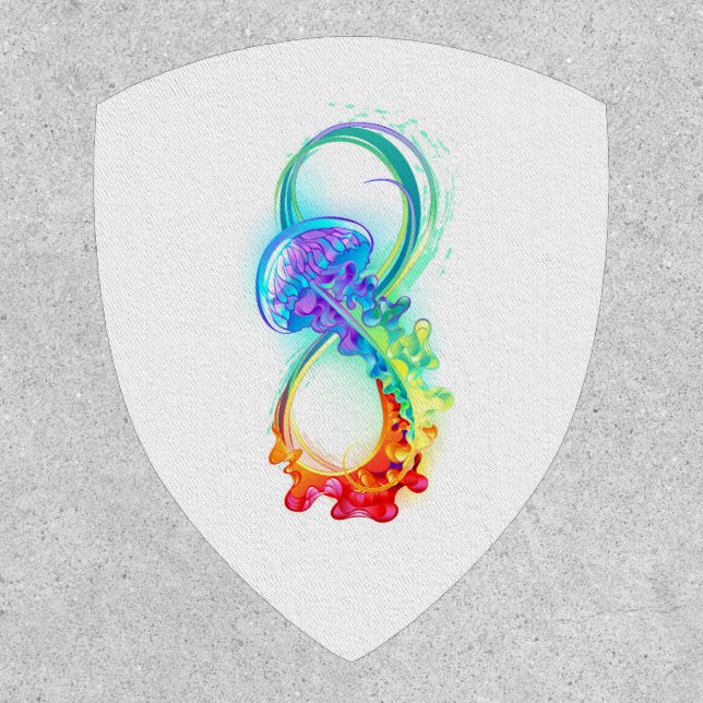 Infinity with Rainbow Jellyfish Patch (Front)