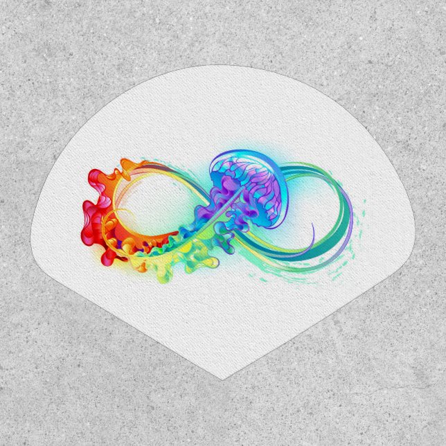 Infinity with Rainbow Jellyfish Patch (Front)