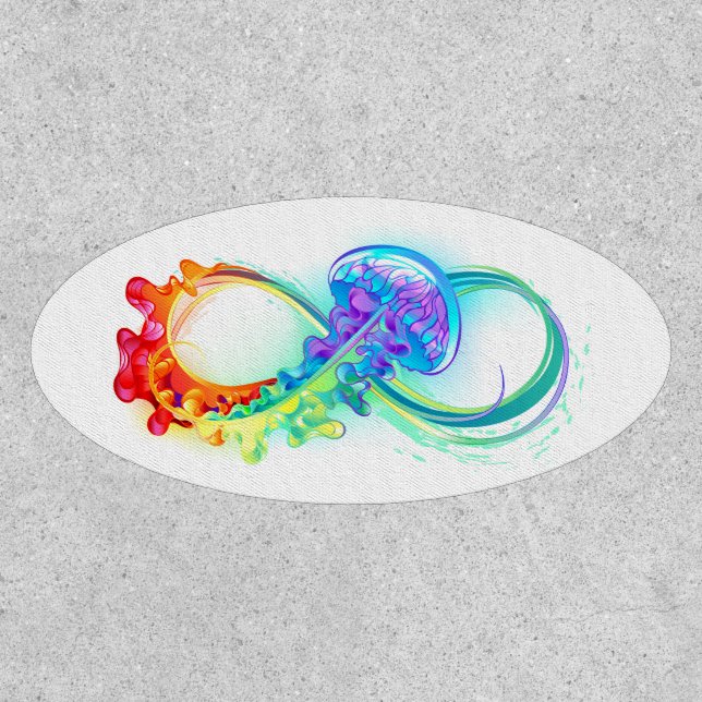 Infinity with Rainbow Jellyfish Patch (Front)