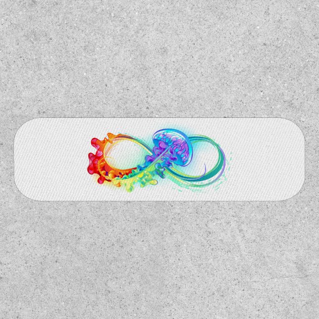 Infinity with Rainbow Jellyfish Patch (Front)