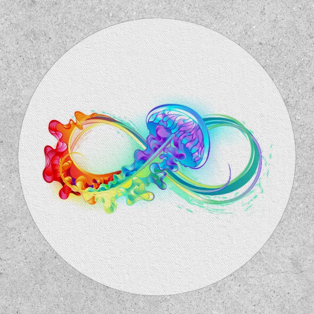 Infinity with Rainbow Jellyfish Patch (Front)