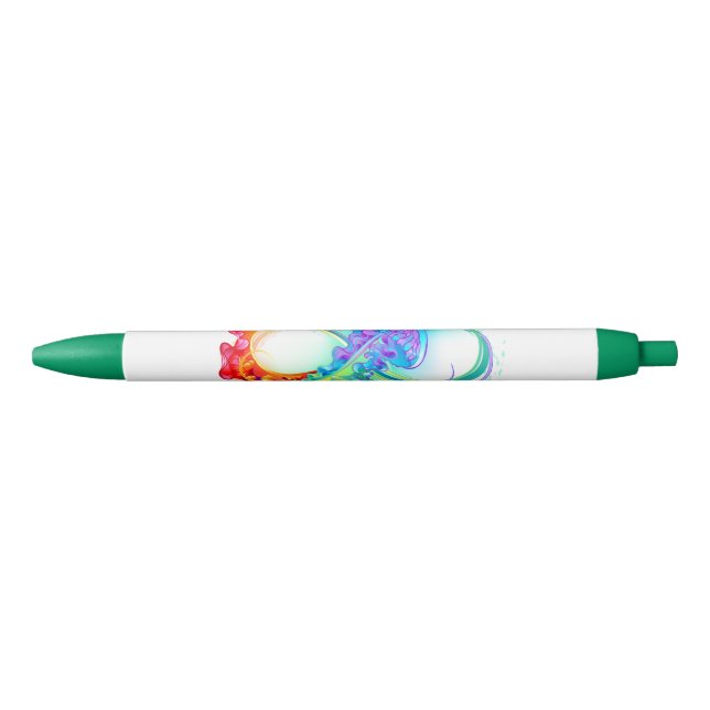 Infinity with Rainbow Jellyfish Pen (Front)