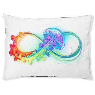 Infinity with Rainbow Jellyfish Pet Bed