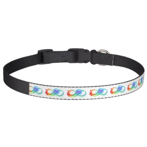 Infinity with Rainbow Jellyfish Pet Collar