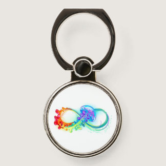 Infinity with Rainbow Jellyfish Phone Ring Stand