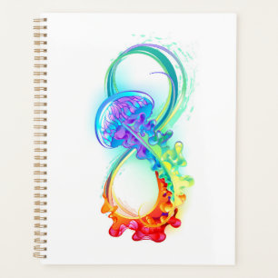 Infinity with Rainbow Jellyfish Planner