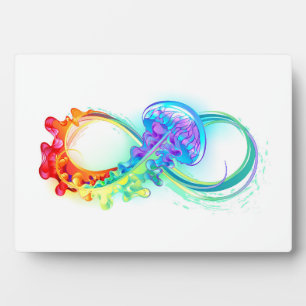 Infinity with Rainbow Jellyfish Plaque