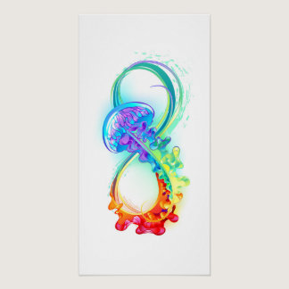 Infinity with Rainbow Jellyfish Poster