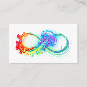 Infinity with Rainbow Jellyfish Referral Card