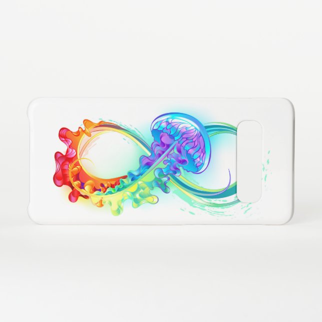 Infinity with Rainbow Jellyfish Samsung Galaxy Case (Back Horizontal)