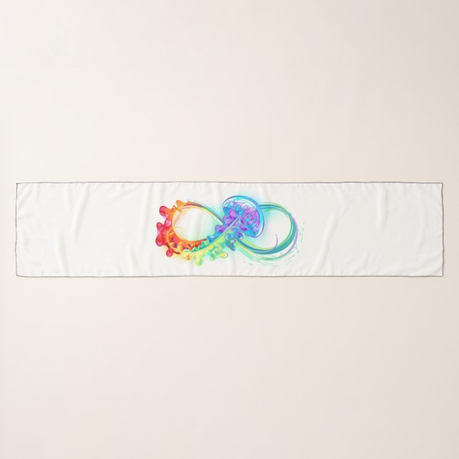 Infinity with Rainbow Jellyfish Scarf (Front (Horizontal))