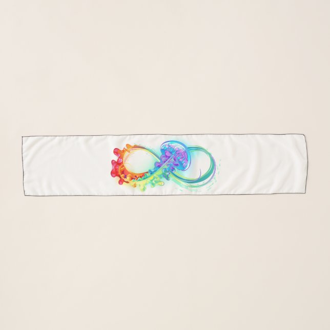 Infinity with Rainbow Jellyfish Scarf (Front (Horizontal))