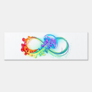 Infinity with Rainbow Jellyfish Sign