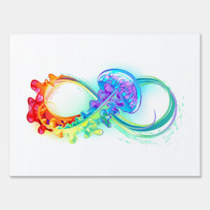 Infinity with Rainbow Jellyfish Sign