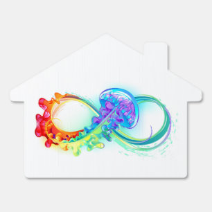 Infinity with Rainbow Jellyfish Sign