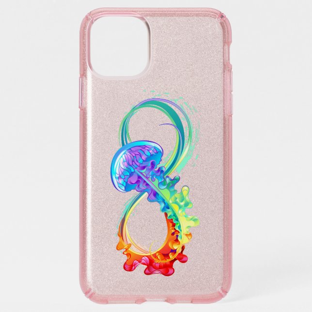 Infinity with Rainbow Jellyfish Speck iPhone 11 Pro Max Case (Front)