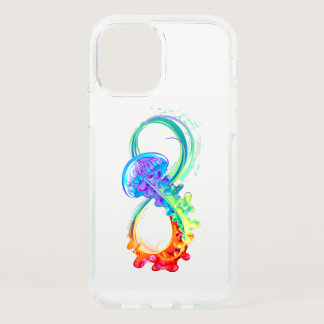 Infinity with Rainbow Jellyfish Speck iPhone 12 Case