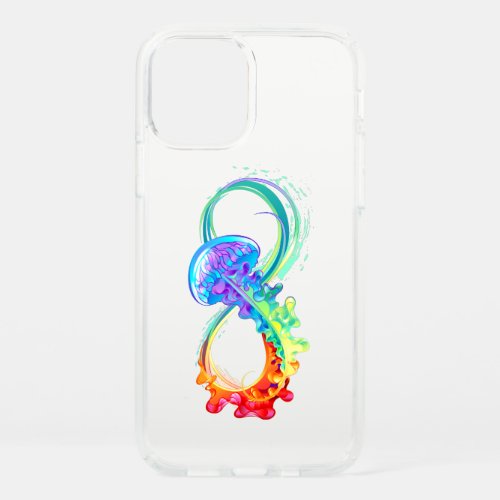 Infinity with Rainbow Jellyfish Speck iPhone 12 Case